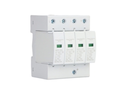 Protetor De Surtos 200ka 4p 385v Janela Visual Material Pc Terminal Isolado Plug-in Branco