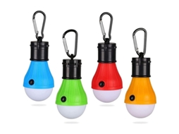 Lanterna De Camping, 4 Lâmpadas Led Portáteis, Lanterna Led Com Bateria Para Camping