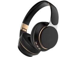 Fones De Ouvido Estéreo Hi Fi Dobráveis ​​sem Fio, Bluetooth 5.0 Com Microfone, Rádio Mp3, Suporte Para Cartão Tf, Preto. Brilvibera