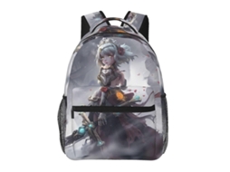 Mochila Estudantil J69 Genshin Impact, Durável E Leve, Com Alça De Ombro Impermeável E Respirável. Olysi Shop