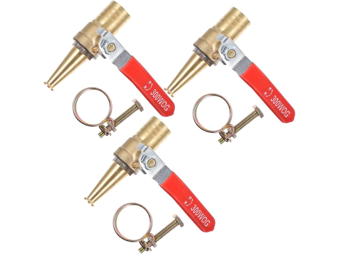 Conjunto De 3 Torneiras Cobre Para Jardim Com Proteção Contra