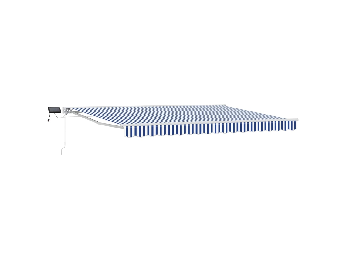 Conjunto 1 Toldo Manual Vidaxl Branco Alumínio (4,5 × 3,5 M)