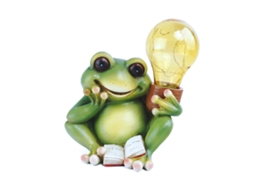 Luz de Noite Ornamental Solar Animal Simulada Cute Lâmpada de Resina para Decoração de Quarto | S/MARCA