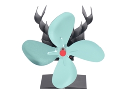 Ventilador de Chimenea Estilo Navideño com 4 Aspas AQUAFORGE