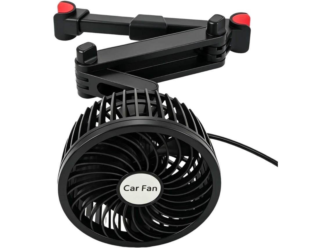 Ventilador Para Banco Traseiro De Carro Com Fluxo Ar Ajustável 2
