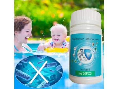 50 Comprimidos De Cloro De Choque Para Piscina Desinfecção De Piscina Comprimido De Limpeza De Cloro Lemonda