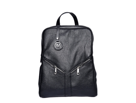 Mochila De Mulher Roberta M Rm Nero Pele Preto