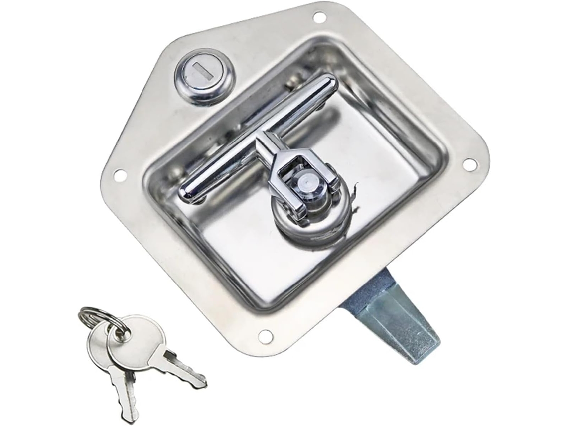 Fechadura De Porta Com Painel E Puxador Em Formato T Aço Inoxidável 304 1 Unidade