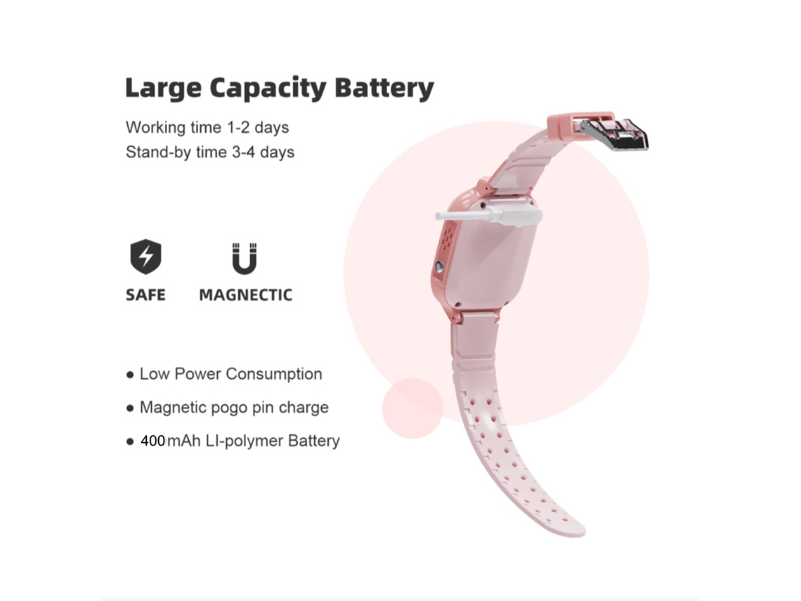 Relógio Inteligente Para Crianças 4g Com Chamada Vídeo Gps Sos Câmera Ip67 Waterproof Smartwatch