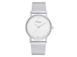 Relógio de Pulso Feminino Elegante Lvpai de Quartzo Casual com Pulseira de Silicone Prata
