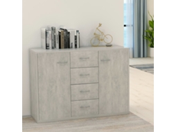 Aparador 88x30x65 cm Contrachapado Gris Cemento