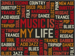 Papel de Parede ARTGEIST Music Is My Life (250x193 cm)