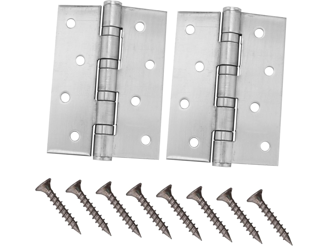 Conjunto De 2 Dobradiças Para Portas Armário Em Aço Inoxidável