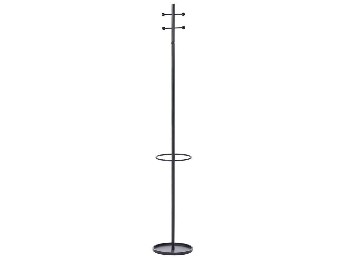 Perchero Beliani Gillam De Acero Negro 30x30x180