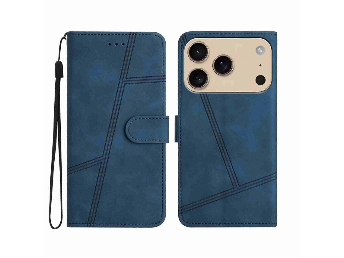 Capa De Couro Para Celular Com Costura Que Proporciona Toque Suave À Pele