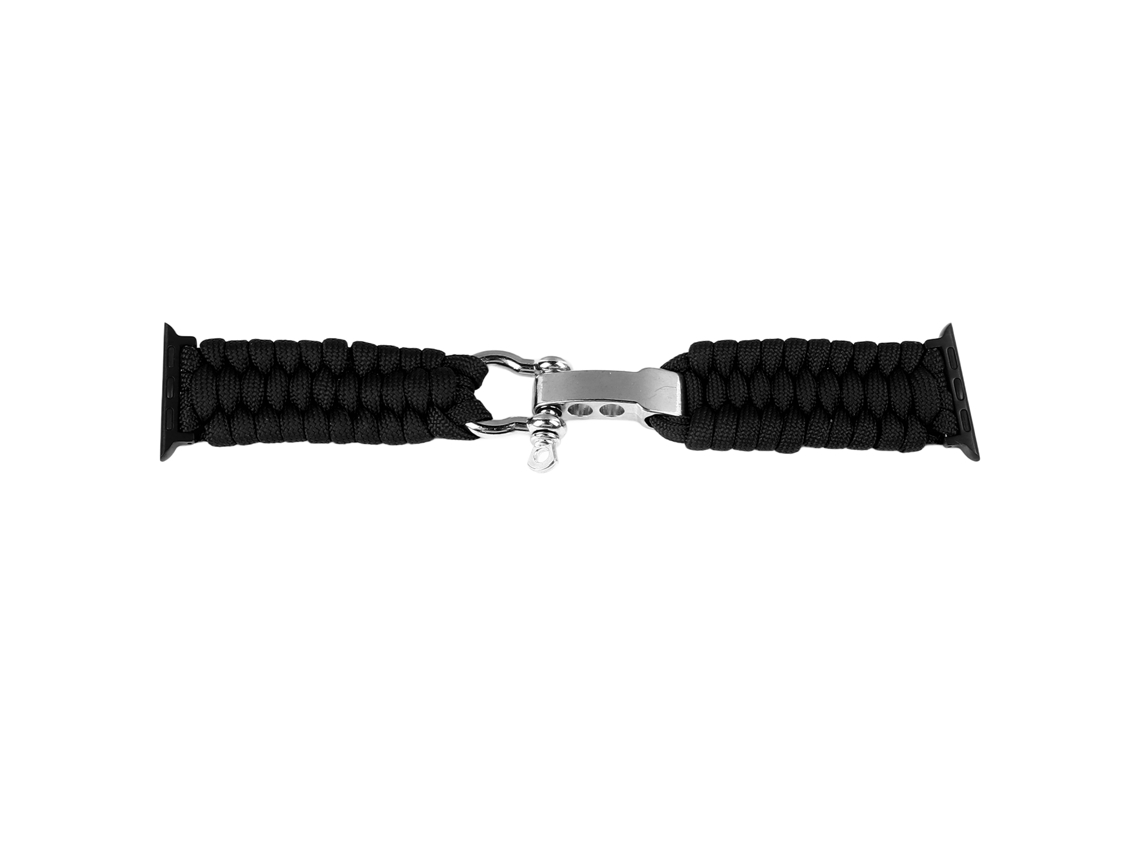 2026 bracelete de Relógio Trançado para Iwatch Preto