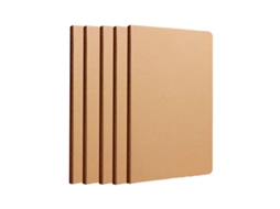Caderno Escolar Em Papel Kraft Com Linhas, Ideal Para Estudantes, Exercício E Anotações, Venda Por Grosso