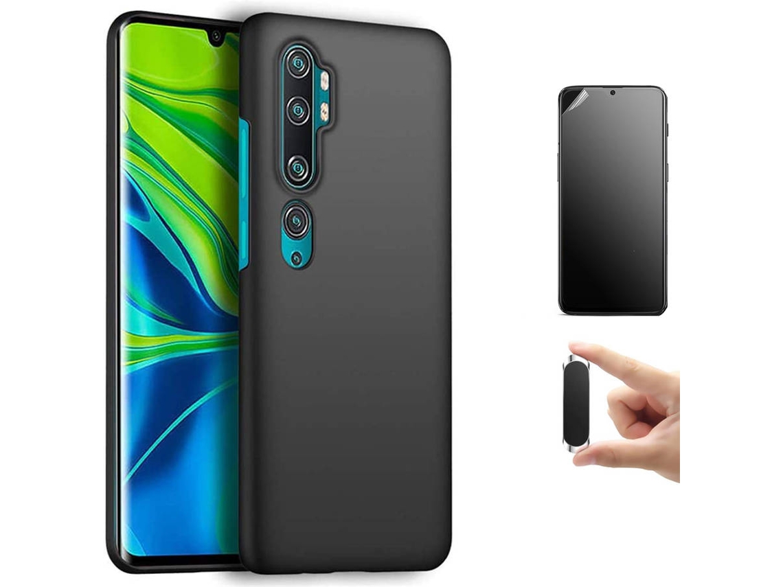 Kit Capa, Película e Suporte Xiaomi Mi Note 10 Pro Ultimatte Turtleshell Preto
