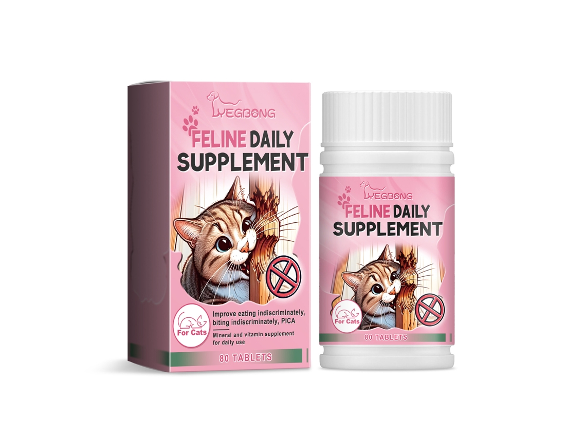 Tabletes Elementos Traço Gatos Yegbong Suplemento