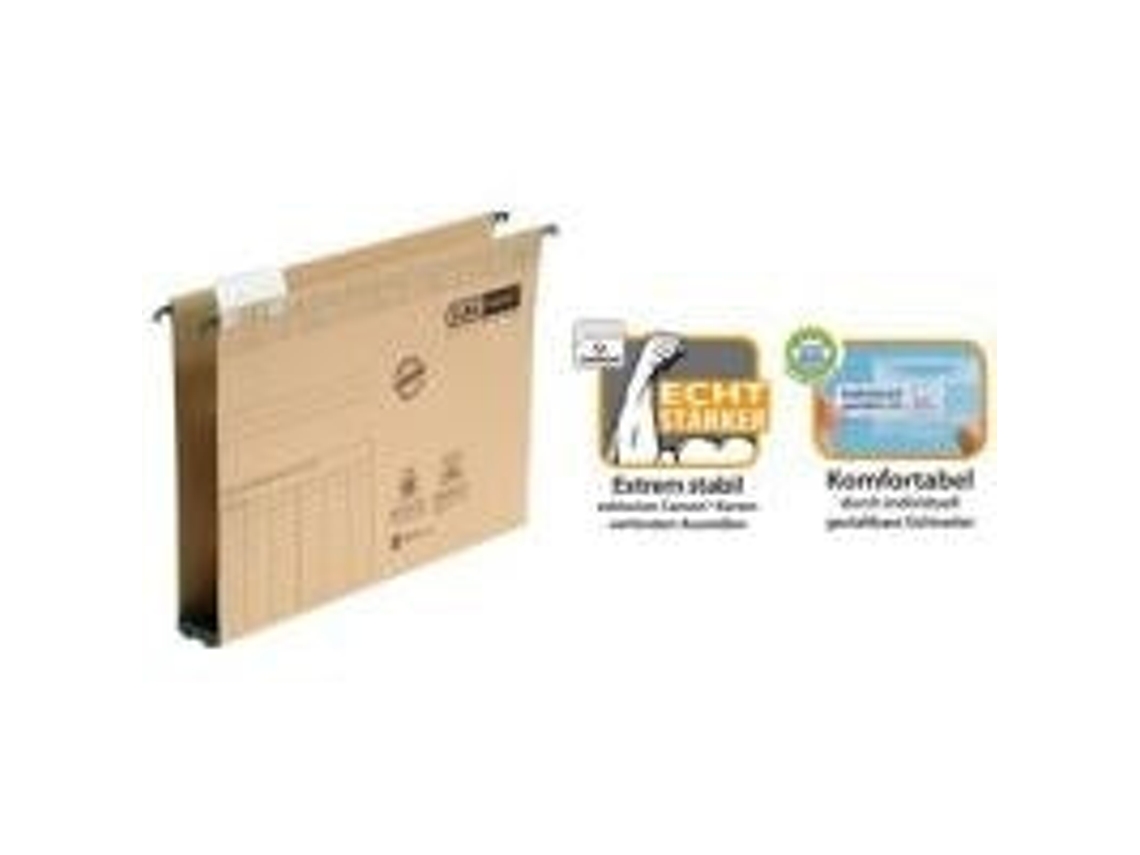 Pasta suspensa Vertic Ultimate, base de plástico, 40 mm para o mercado DLA Ch 25 peças Elba (85444)