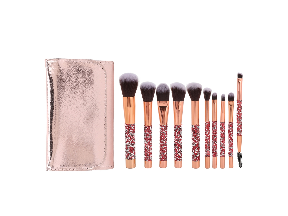 Kit De Pincéis De Maquiagem Suave Portátil Para Aplicação Fácil