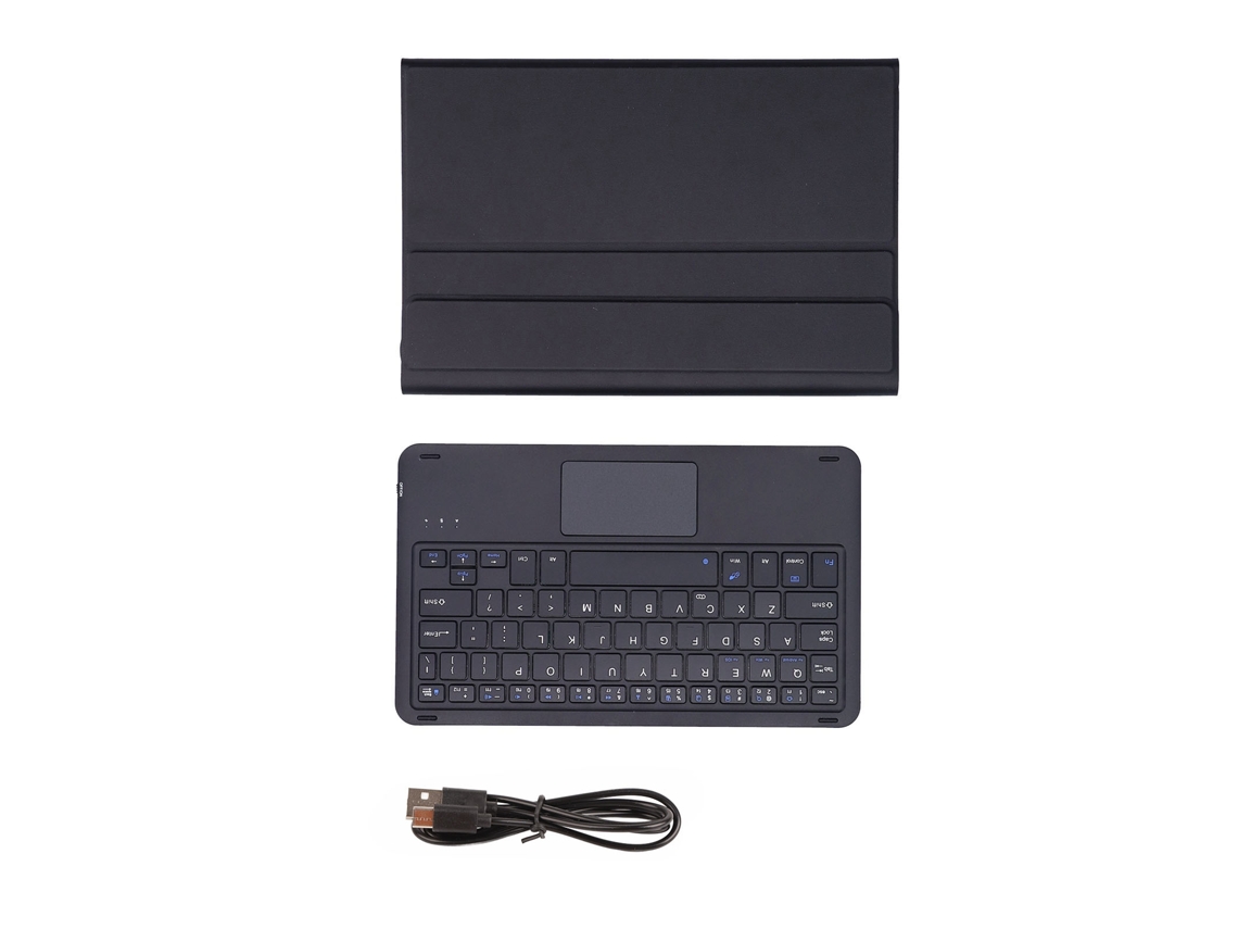 Aetheria teclado Sem Fio Detachável com Capa de Couro Sintético para Lenovo Pad Tab P11 J606f Preto