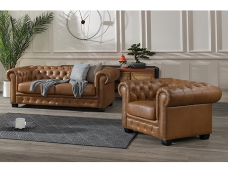 Sofás LINEA SOFA (Pele - Multicor - 73 x 201 x 96 cm)