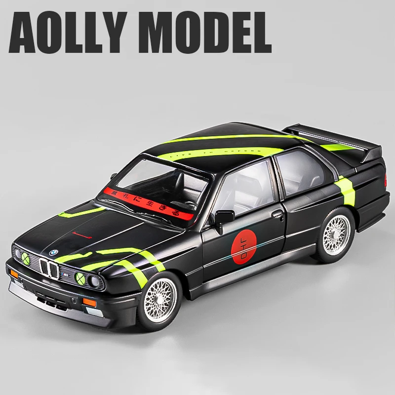 (preto E Verde) Miniatura De Carro Supercarro Em Escala 1:24, Feita De Liga Metálica Fundida, Com Som E Luz.