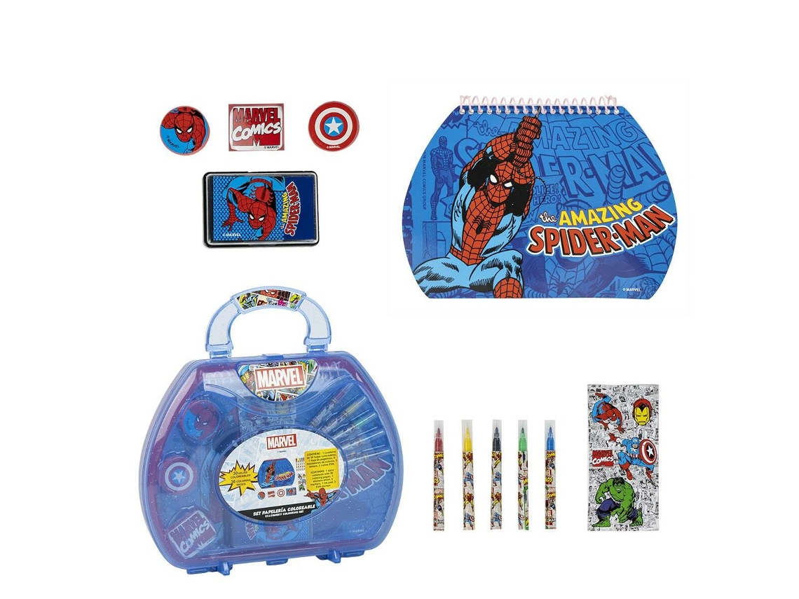 Set de Papelaria MARVEL Azul Mala