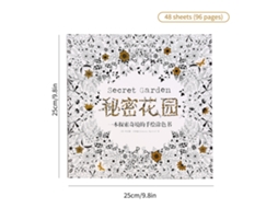 Livro de Colorir Grafite 96 Páginas para Crianças Adultos Aliviar Estresse Arte Desenho Brinquedo Diy