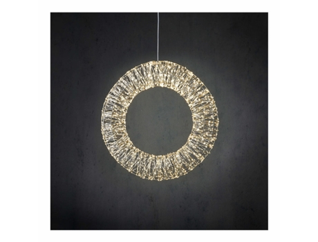 COROA DE DECORAÇÃO COM LEDS BRANCO FRIO Ø60cm - ELEKTRO3
