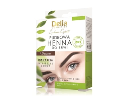Especialista Sobrancelha de Henna Marrom 4.0, 4g Delia