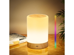 Luz Noturna Para Quarto Infantil, Abajur De Cabeceira Com Intensidade Regulvel E Modo De Mudana De Cor Rgb, Luminria De Mesa Re Aquaforge