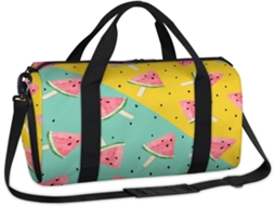 Bolsa Esportiva Fofa em Formato de Melancia Tecido Poliéste 45 X 21 5 23 Cm Estampa Pa Design Du