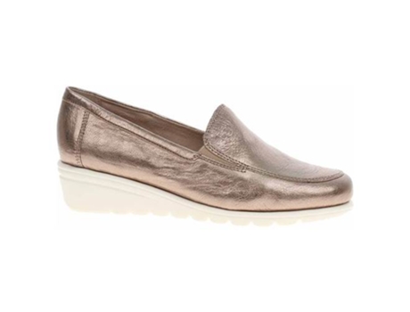 Sapatos de Mulher CAPRICE Pele Dourado (38)