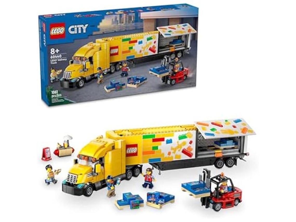 Caminhão de Entrega - LEGO - 60440 - Amarelo - 1061 peças - Para montar você mesmo