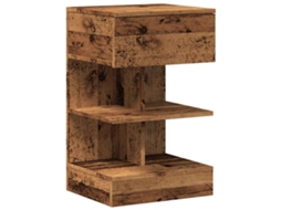 Mesa de Cabeceira Madeira Velha Madeira Trabalhada MAISON EXCLUSIVE (40x35x65 cm)