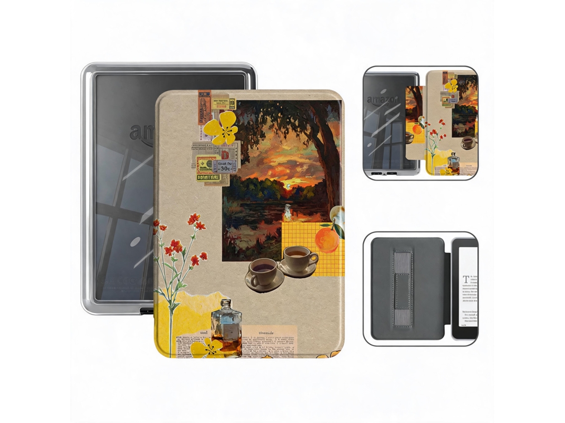 Capa Hibbent Protetora De E Reader Para Kobo Clara Colour N367/clara Bw N365/clara 2e N506 6 Polegadas (estilo Separável-yu242)