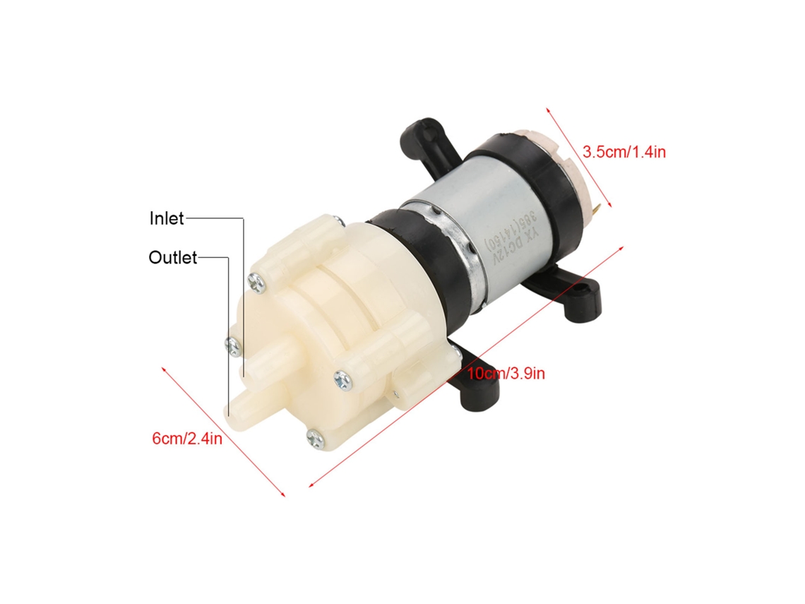 Laxiscreed Bomba De Água Eléctrica Diaphragm 12v Para Máquinas De Chá E Aquários