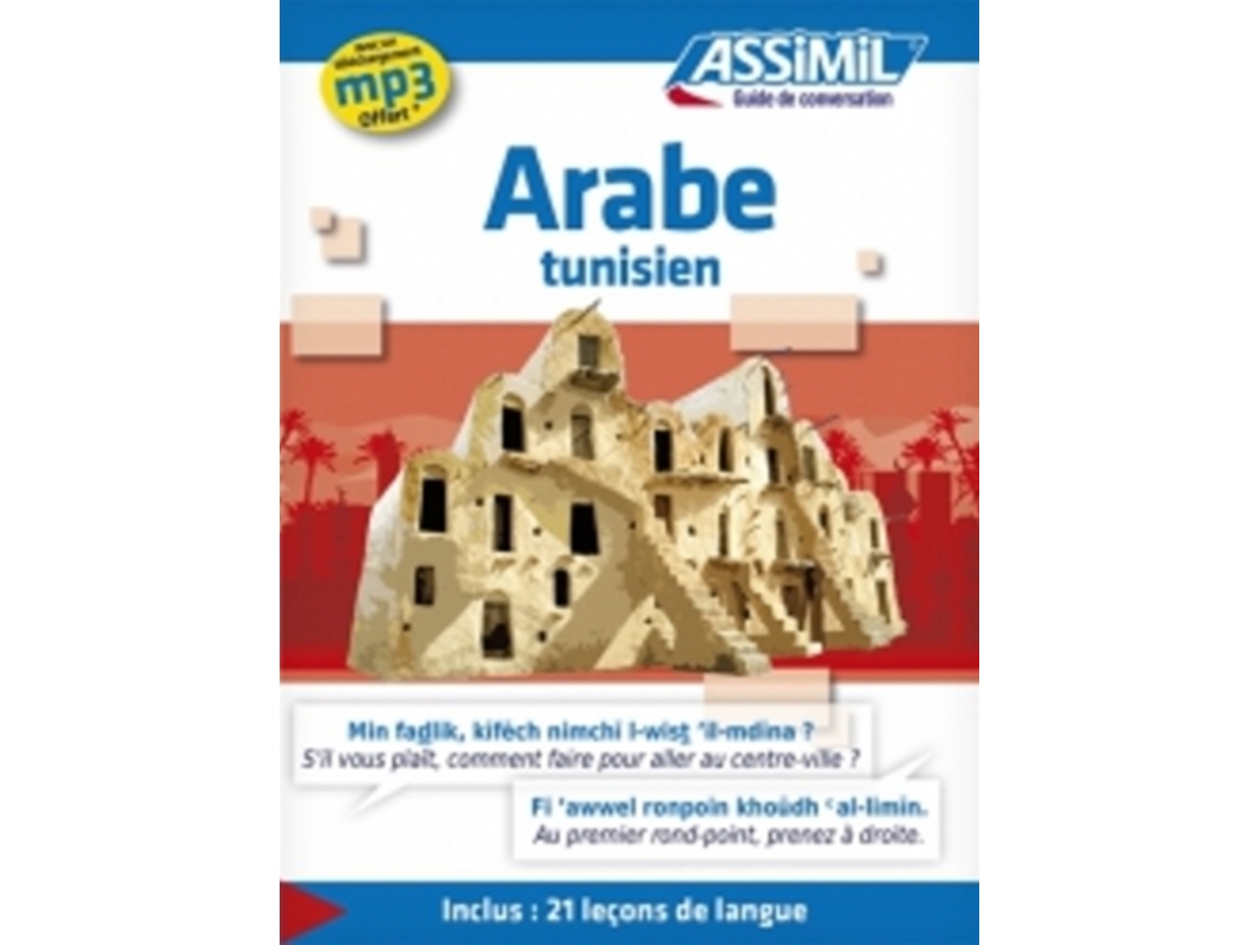 Livro Assimil Guide de conversation Arabe Tunisien Tunisian Arabic Arabic Edition de Mohamed Hind (Árabe)