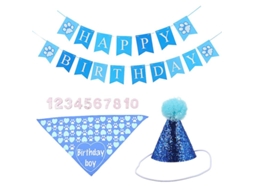 1 Conjunto De Banner De Aniversário Para Cachorro De Estimação Allinless