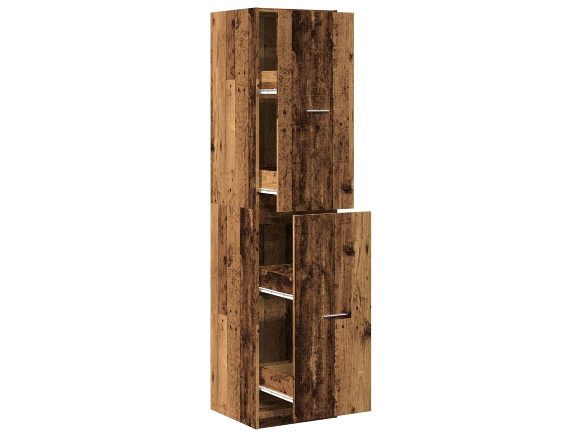 Apothecary Cabinet, Apothecary Cabinets Vidaxl Marrom Madeira Processada (40 X 41 X 174.5 Cm)