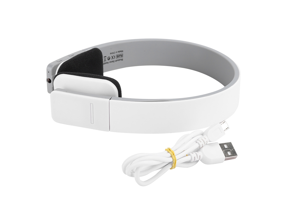 Auriculares Deportivos Bluetooth 5.0, con Graves Estéreo, Micrófono y Función Manos Libres, Blanco | S/MARCA