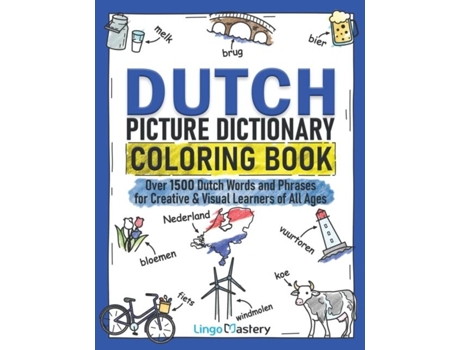 Livro Dutch Picture Dictionary Coloring Book De Lingo Mastery (inglês)