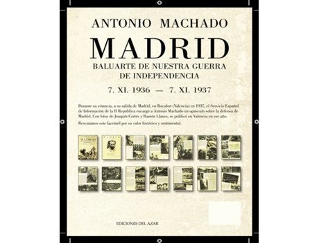 Livro Madrid Baluarte De Nuestra Guerra De Independencia de Machado Ruiz Antonio (Espanhol)