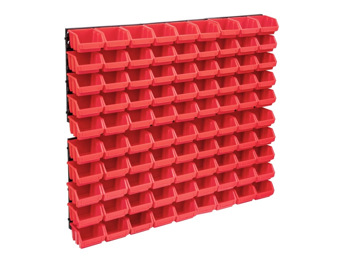 Storage Bin Kit, Storage Bin Kits Vidaxl Vermelho Plástico (n/a)