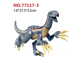 (estilo 2) Modelo Grande De Bloco De Montar De Dinossauro, Therizinosaurus, Pteranodon, Modelo De Vento Branco