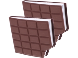 Carnets De Poche Parfumes De Chocolat 2 Peças Mini Autocolantes Adesivos Puissantes Em Papel Fournitures De