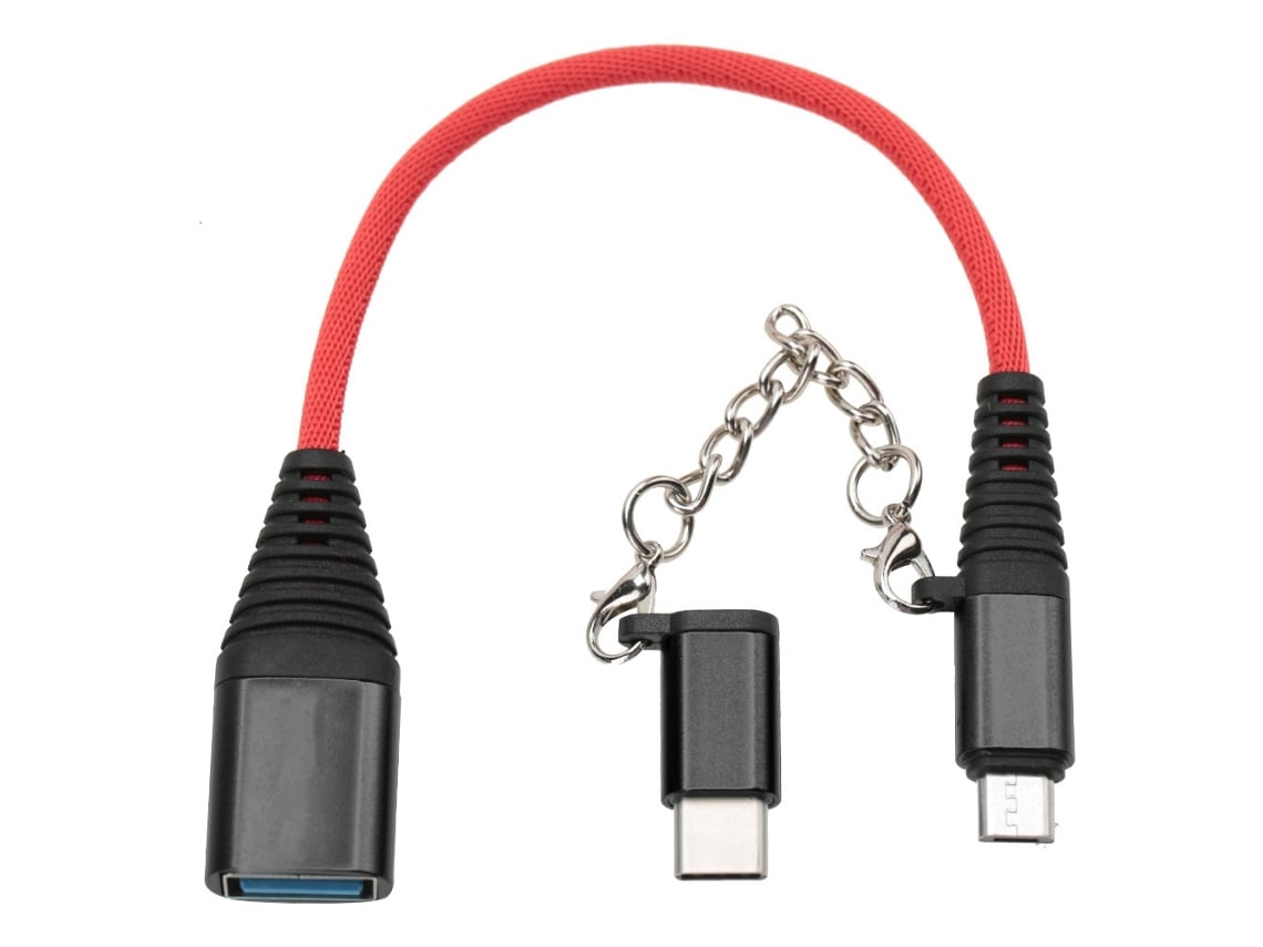 Cabo Otg 2 em 1 Tipo c Micro Usb, Carregamento Rápido. EOOCOO