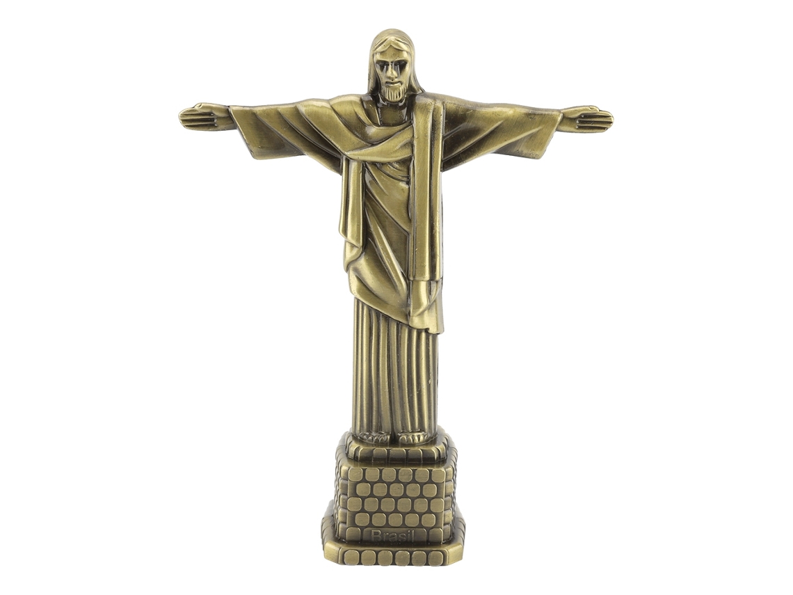 Modelo Edifício Metal Pai Decoração Mesa Presente